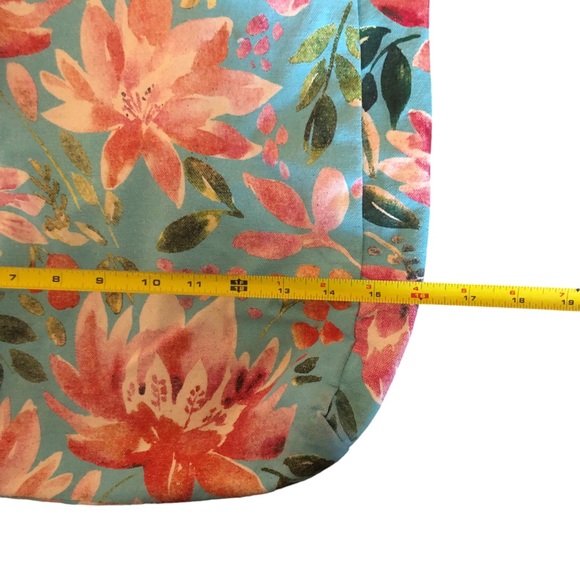 Blue & Pink Floral Tote Bag - Picture 5 of 10